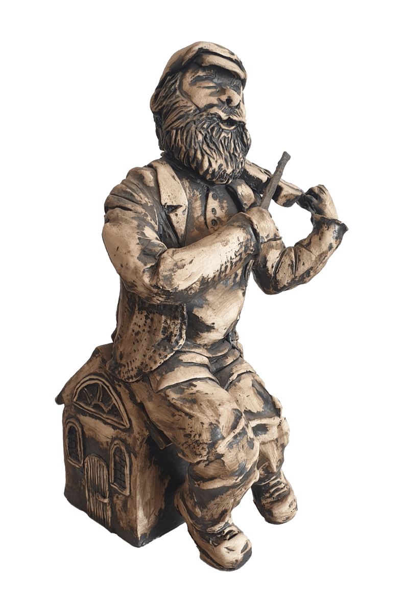 Fiddler on the Roof Clay Sculpture