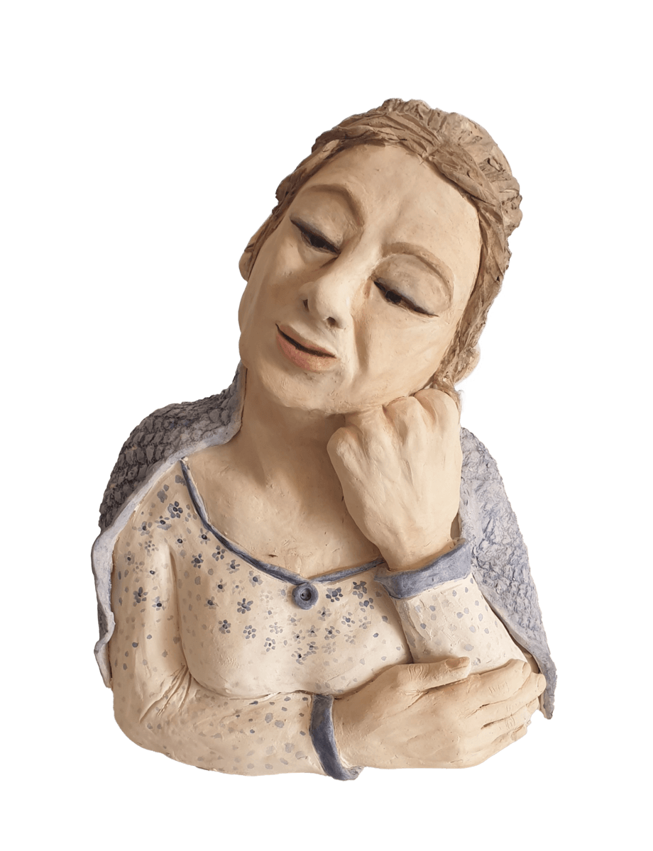 Wondering Woman Clay Sculpture